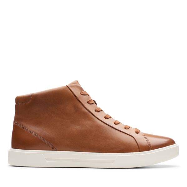 Clarks Mens Un Costa Mid Trainers Brown | CA-2930857